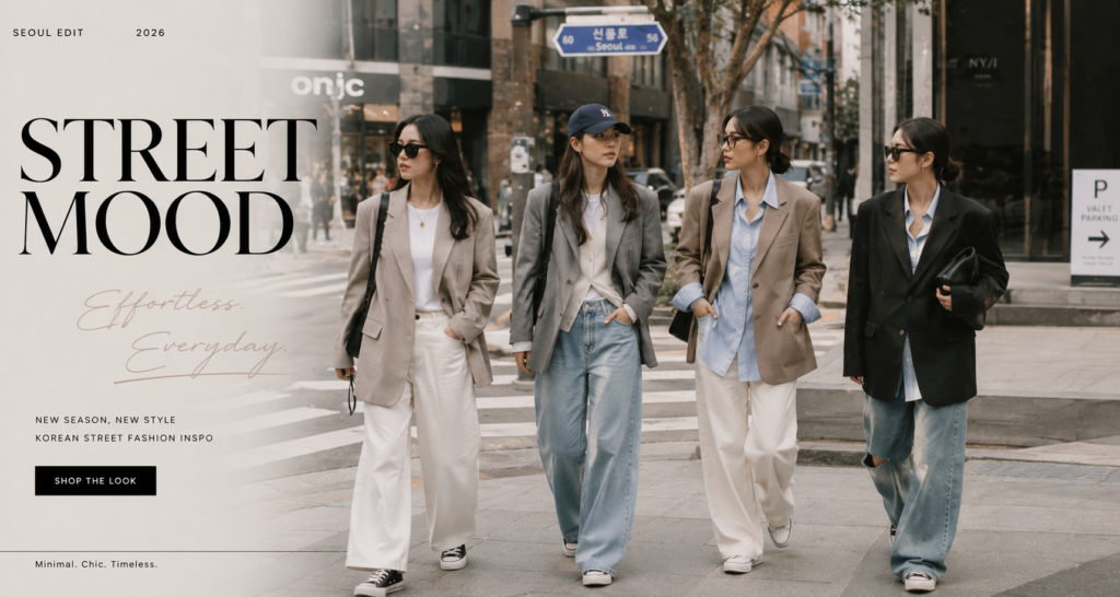 Best Korean Street Style Trends 2026 for Women Chic Finds Closet